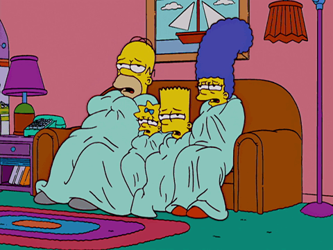Simpsons con gripa