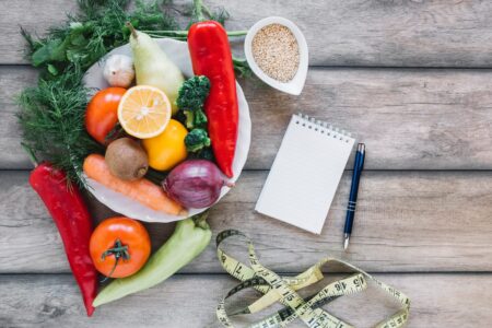 Diferentes frutas y verduras