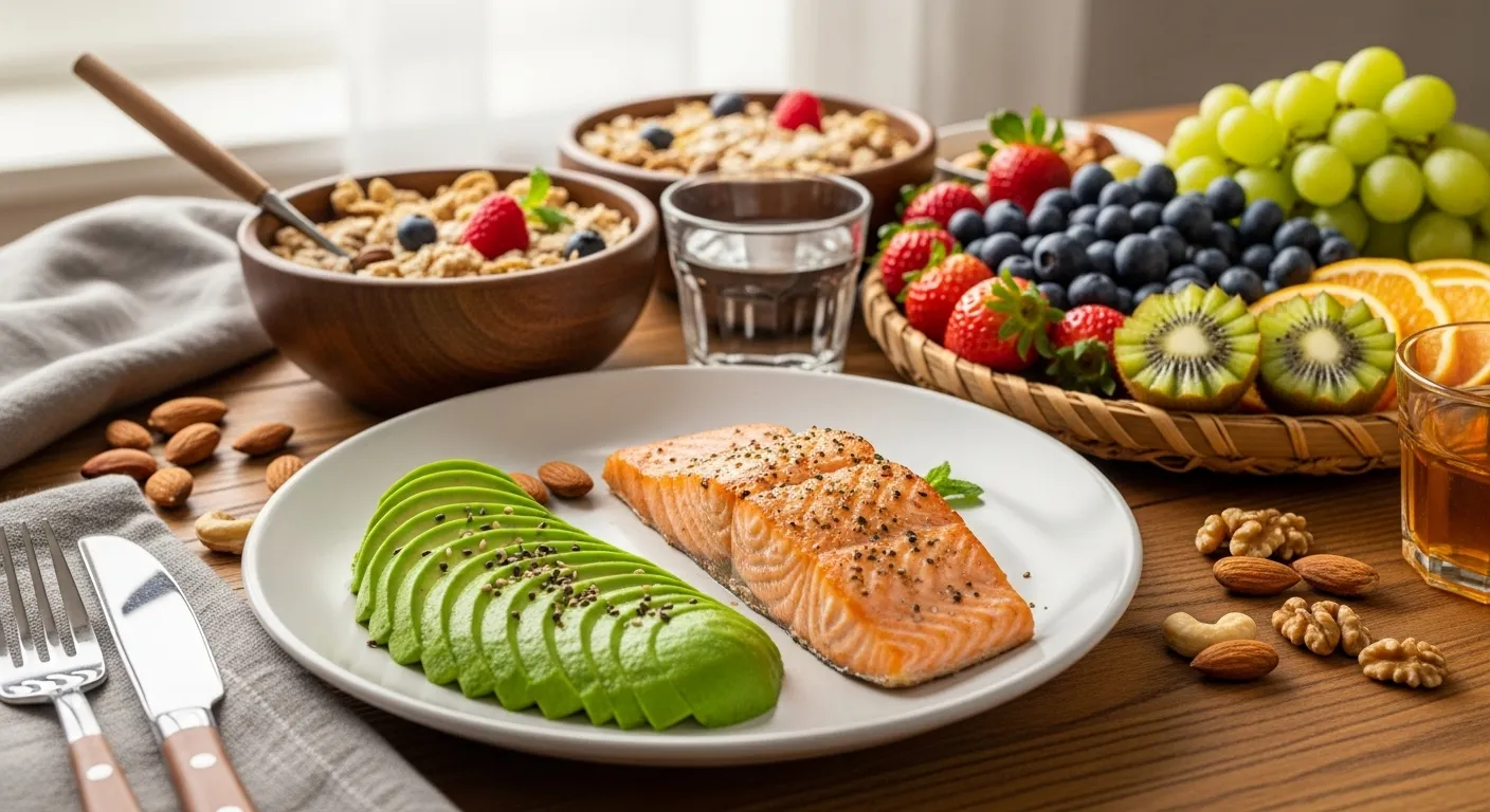 Mesa con alimentos