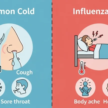 Diferencia entre resfriado común y gripe