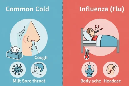 Diferencia entre resfriado común y gripe